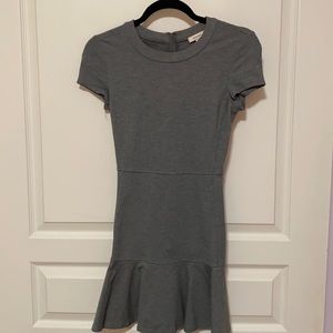 Sunday Best Grey Peplum dress